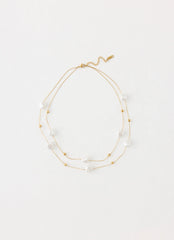 Serena Pearl Necklace - Pearl/Gold