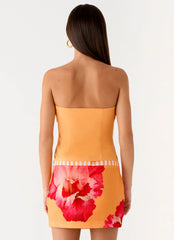 Kalya Mini Skirt - Orange