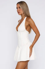 Never Ever Mini Dress White