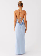 Cabello Maxi Dress - Pale Blue